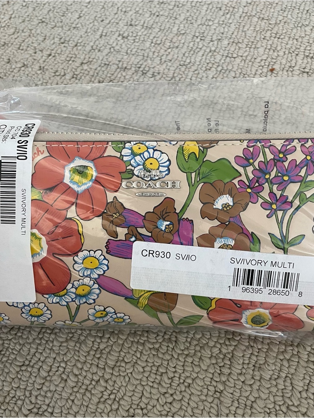New Coach accordion floral long wallet - Picture 5 of 7